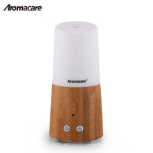 Beautiful Metal Stand Natural USB Bamboo Portable Mini Aroma Diffuser Real Wood Humidifier